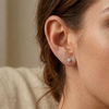 1.03ct White 14K Gold Lab Grown Diamond Stud Earrings