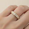 Emerald Half Eternity in Gold