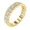 Emerald Half Eternity in Gold