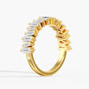 Baguette Stack Band in Gold