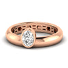 Lab Diamond Oval Cut Ring 1/2 Ctw. in Gold