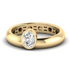 Lab Diamond Oval Cut Ring 1/2 Ctw. in Gold