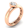 Lab Diamond Oval Cut Ring 1/2 Ctw. in Gold