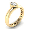 Lab Diamond Oval Cut Ring 1/2 Ctw. in Gold