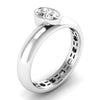 Lab Diamond Oval Cut Ring 1/2 Ctw. in Gold