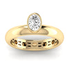 Lab Diamond Oval Cut Ring 1/2 Ctw. in Gold