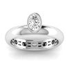 Lab Diamond Oval Cut Ring 1/2 Ctw. in Gold