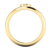 Lab Diamond Oval Cut Ring 1/2 Ctw. in Gold