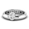 Lab Diamond Oval Cut Ring 1/2 Ctw. in Gold