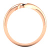 Lab Diamond Pear Bypass Ring 1/2 Ctw. in Gold