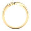 Lab Diamond Pear Bypass Ring 1/2 Ctw. in Gold