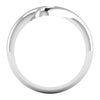 Lab Diamond Pear Bypass Ring 1/2 Ctw. in Gold