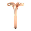 Lab Diamond Pear Bypass Ring 1/2 Ctw. in Gold