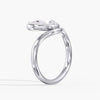 Lab Diamond Pear Pinky Ring 1 Ct. in Gold