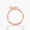 Lab Diamond Pear Pinky Ring 1 Ct. in Gold