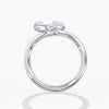 Lab Diamond Pear Pinky Ring 1 Ct. in Gold