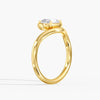 Lab Diamond Oval Pinky Ring 1 Ct. in Gold