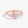 Lab Diamond Tapered Baguette Ring 4/5 Ctw. in Gold