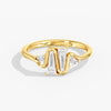 Lab Diamond Tapered Baguette Ring 4/5 Ctw. in Gold