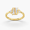 Lab Diamond Tapered Baguette Ring 4/5 Ctw. in Gold