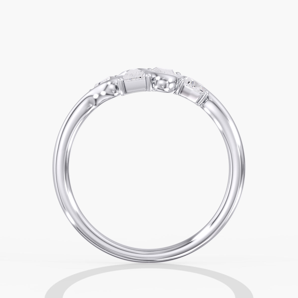 Lab Diamond Tapered Baguette Ring 4/5 Ctw. in Gold