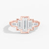 Lab Diamond Bezel Baguette Ring 2 Ctw. in Gold