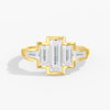 Lab Diamond Bezel Baguette Ring 2 Ctw. in Gold