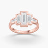 Lab Diamond Bezel Baguette Ring 2 Ctw. in Gold