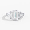 Lab Diamond Bezel Baguette Ring 2 Ctw. in Gold