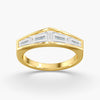 Lab Diamond Tapered Baguette Ring 2 Ctw. in Gold