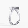 Lab Diamond Elongated Baguette Ring 3/4 Ctw. in Gold