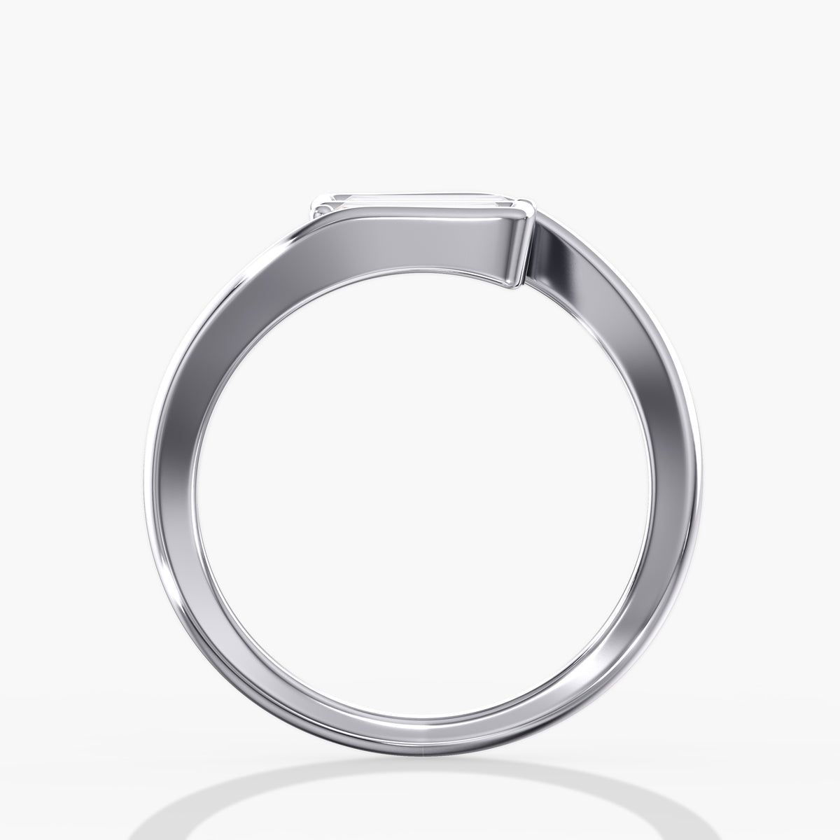 Lab Diamond Elongated Baguette Ring 3/4 Ctw. in Gold