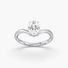 Lab Diamond Oval Pinky Ring 1 Ct. in Gold