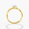 Lab Diamond Oval Pinky Ring 1 Ct. in Gold