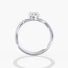 Lab Diamond Oval Pinky Ring 1 Ct. in Gold