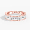 Lab Diamond Emerald Cut Band 3 1/2 Ctw. in Gold