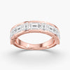 Lab Diamond Emerald Cut Band 3 1/2 Ctw. in Gold