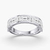 Lab Diamond Emerald Cut Band 3 1/2 Ctw. in Gold