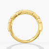 Lab Diamond Emerald Cut Band 3 1/2 Ctw. in Gold