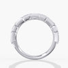 Lab Diamond Emerald Cut Band 3 1/2 Ctw. in Gold