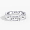 Lab Diamond Emerald Cut Band 3 1/2 Ctw. in Gold