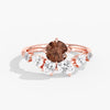 Lab Diamond Round Champagne Ring 2 Ct. in Gold