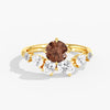 Lab Diamond Round Champagne Ring 2 Ct. in Gold