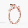 Lab Diamond Round Champagne Ring 2 Ct. in Gold