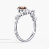 Lab Diamond Round Champagne Ring 2 Ct. in Gold