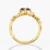 Lab Diamond Round Champagne Ring 2 Ct. in Gold