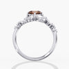 Lab Diamond Round Champagne Ring 2 Ct. in Gold