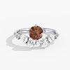 Lab Diamond Round Champagne Ring 2 Ct. in Gold