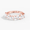 Lab Diamond Pear Scatter Ring 2 Ctw. in Gold