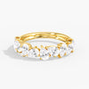 Lab Diamond Pear Scatter Ring 2 Ctw. in Gold